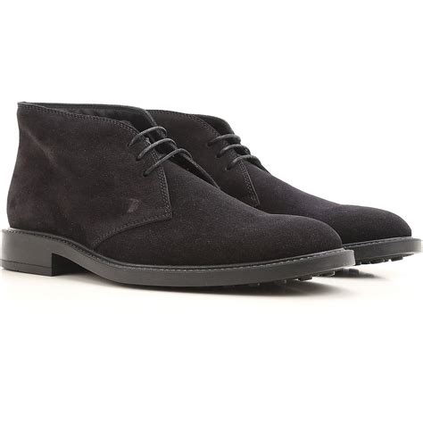 Tods Suede Desert Boots Chukka For Men On Sale In Black For Men Save