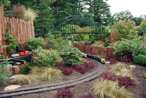 Train Gardening Information Creating A Garden Train Track In The