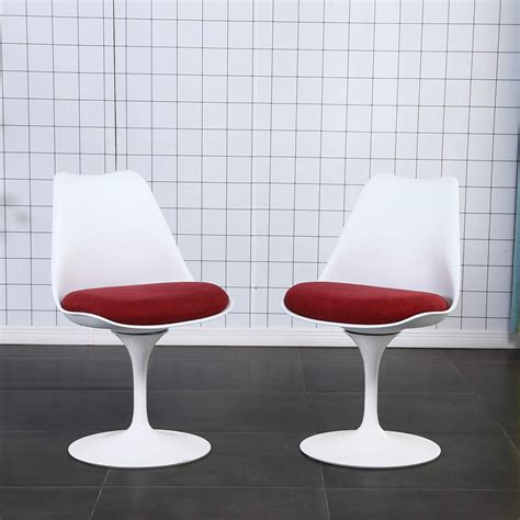 Ships free orders over $39. Modern Swivel Tulilp Dining Chairs Dining Chairs Set of 2 ,Upholstered Fabric Kitchen Chairs Red ...