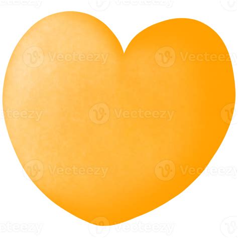 The Orange Heart 27990780 Png