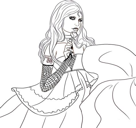 Vampire Girl Coloring Pages To Printable