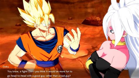 Dragon Ball Fighterz Goku Tells Android 21 He Wants 1 On 1 Time With