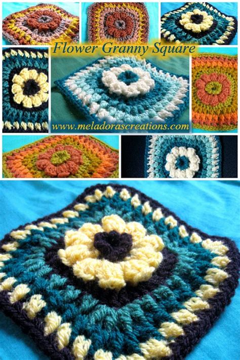 This post contains affiliate links. Puff Flower Granny Square - Free Crochet Pattern ...