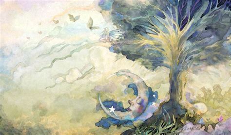The Dreaming Tree By Tanith Larking Old Images Tree Painting Tree Art