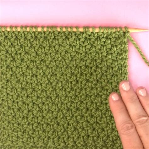 Irish Moss Stitch Knitting Pattern Studio Knit