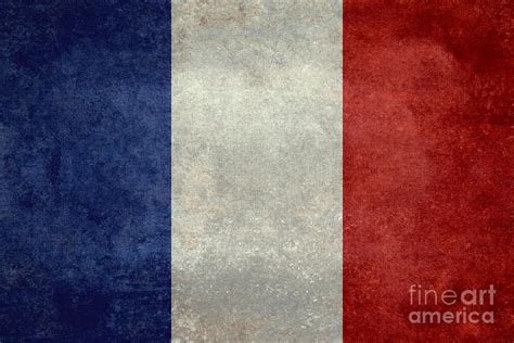 Flag Of France Vintage Retro Style Digital Art By Sterling Gold Pixels