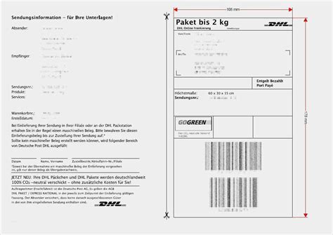 Dhl ermöglicht es ihnen, den frankierten aufkleber mit allen angaben zum paket zu hause zu drucken. 39 Beste Dhl Paketschein Vorlage Galerie | siwicadilly.com
