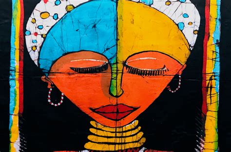 The Woman With Two Skins African Art Batik