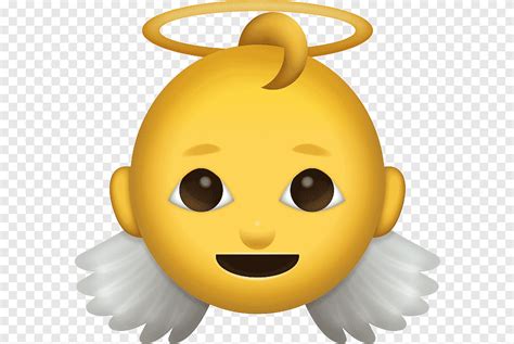 Emoticon Emoji Angel Baby Niño Cara Png Pngegg