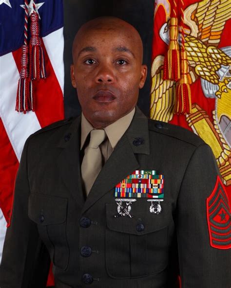Sergeant Major Cortez L Brown 1st Marine Division Leaders