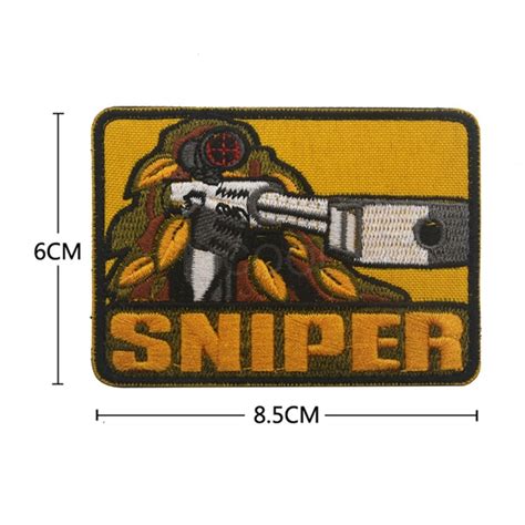 Sniper Embroidery Patch Us Army Morale Patch Tactical Emblem Badges