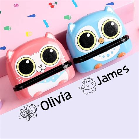 Personalised Kids Clothing Label Stamps Fabric Name Stamp | Etsy