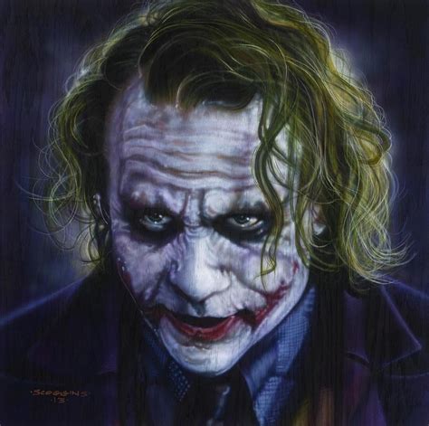 Joker Painting Joker Artwork Joker Drawings Joker Face Heath Ledger