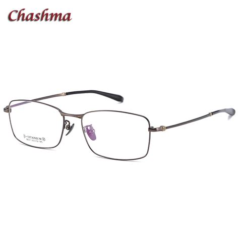 chashma titanium frame prescription glasses men flexible light frame optical eyewear spectacles