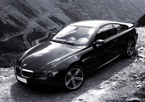 Bmw M6 Black And White Cars Wallpapers Hd 2012