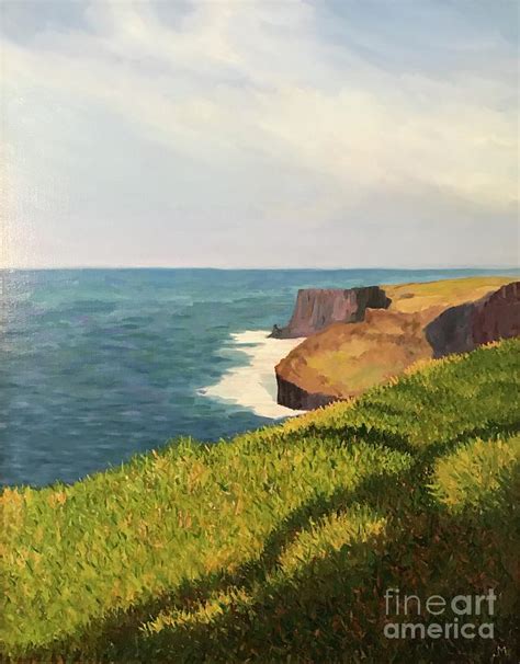 Cliffs Of Moher Painting By Manning Lee Fine Art America