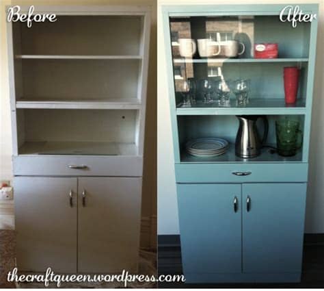 Kitchen cabinet designs is very critical to a kitchen remodel. 22. Before and After: Vintage Metal Cabinet - The Craft Queen