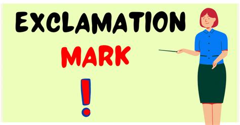 The Exclamation Mark Uses In 2021 Definition And Examples
