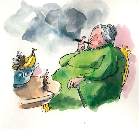 Quentin Blake Illustration From The Witches Quentin Blake