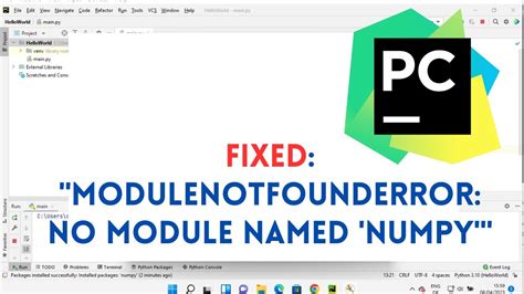 Fixed Modulenotfounderror No Module Named Numpy How To Install