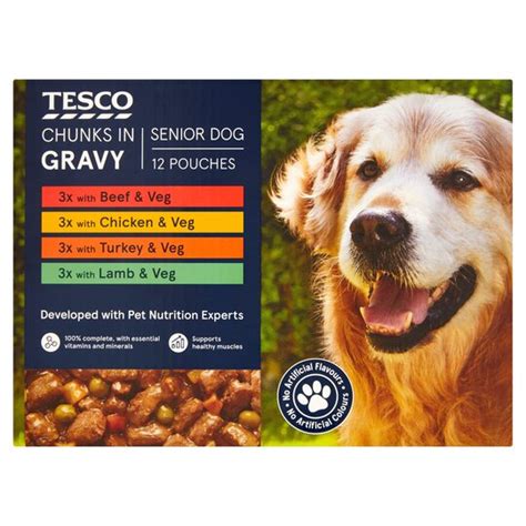 Tell us what you think. Tesco Chunks In Gravy Senior Dog Pouches 12X100g - Tesco ...