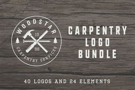 Set Of Vintage Carpentry Logos Carpentry Woodworking Logo Business