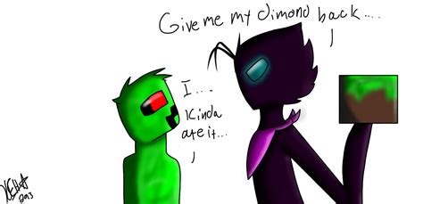 Minecraft Creeper X Enderman Backgrounds Wallpaper Cave