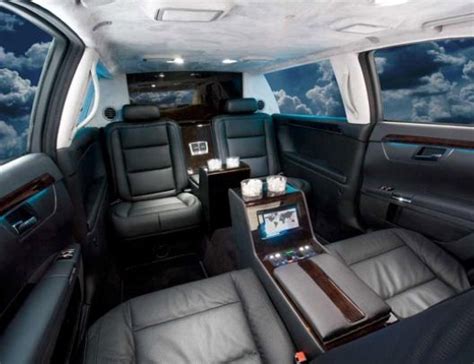 Comfortable Executive Interior Of The Rolls Royce Phantom Limousine