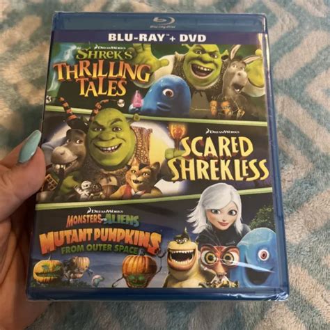 Dreamworks Spooky Stories Blu Ray Dvd 2 Disc Set Shrek And Monsters New 1795 Picclick