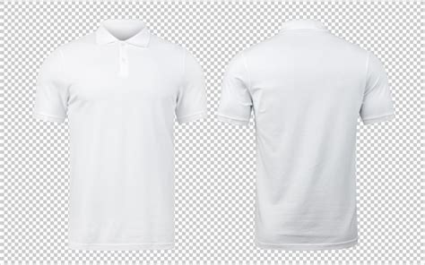 Premium Psd White Polo Mockup Front And Back Used As Design Template
