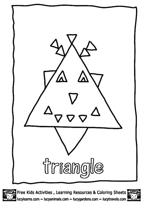 Triangle Worksheet For Kids