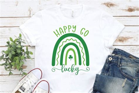 Happy Go Lucky Svg Design Graphic By Five Star Crafting · Creative Fabrica