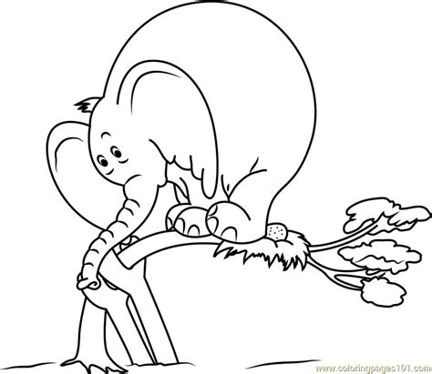 Horton Coloring Page for Kids - Free Horton Printable Coloring Pages Online for Kids