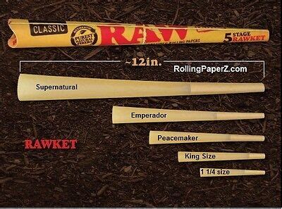 RAW RAWket FIVE CONE KIT Rolling Papers NEW Assorted SIZES PRE