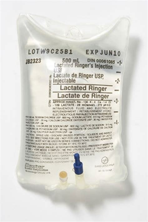 Baxter Lactated Ringers Iv Solution 500ml Bags Valuemed