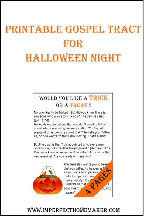 Free Printable Gospel Tracts For Halloween Free Printable Templates