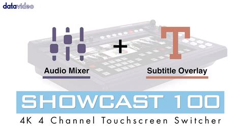 Highlight More Built In Features Of Datavideo Showcast 100 4k