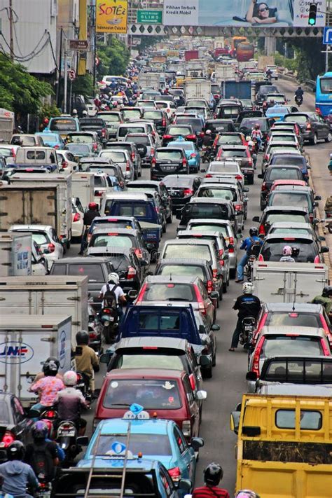 Busy Traffic During Rush Hour In Jakarta Indonesia Editorial Stock