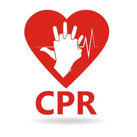 Cpr Logo Medical Resuscitation Vector Clipart Icon Image Isolated On