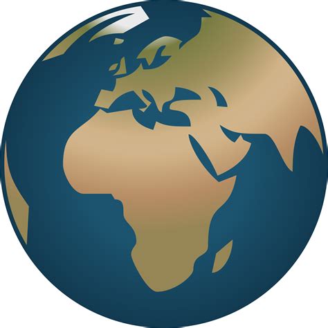 Clipart Simple Globe Facing Europe And Africa Clipart Best