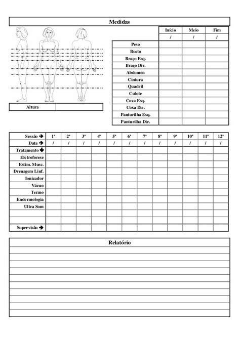 Ficha De Anamnese Corporal Anamnese Ficha Anamnese Massoterapia