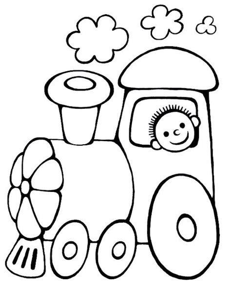 Gambar Kereta Untuk Mewarnai Anak Tk Menggambar Mewarnai Kereta Api