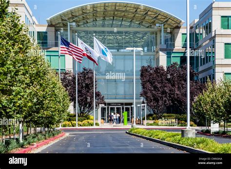 Apple Headquarters At One Infinite Loop In Cupertino California Stock