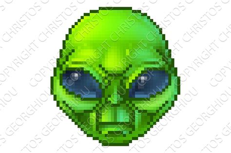 Alien Pixel Art Grid Easy Pixel Art Alien Head Modeling Pixel Art Grid