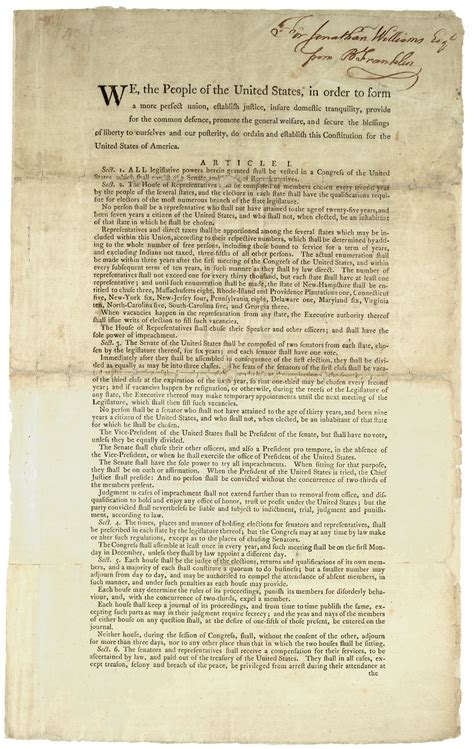 The Constitution Of The United States National Archives Us