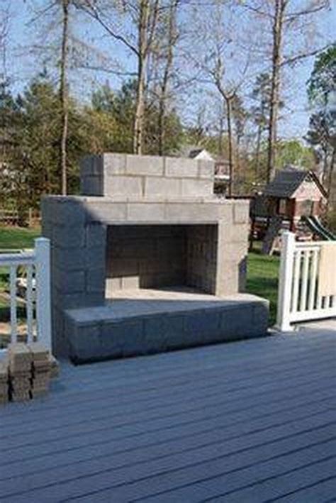 Building An Outdoor Fireplace With Cinder Blocks Fireplace Ideas