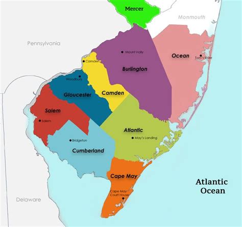 Map Of South Jersey Photos
