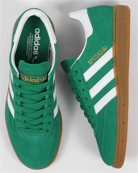 Adidas Spezial Trainers Green Whiteclassic Retro Styles 80s Casuals