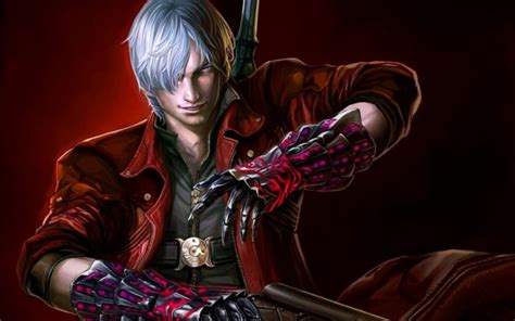 Video Games Weapons Dante Artwork White Hair Devil May Cry 4