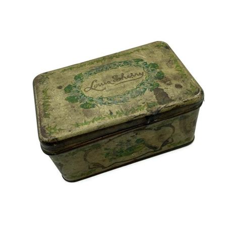 Vintage 1940s Louis Sherry Tin Box Candy Tin Metal Box With Etsy